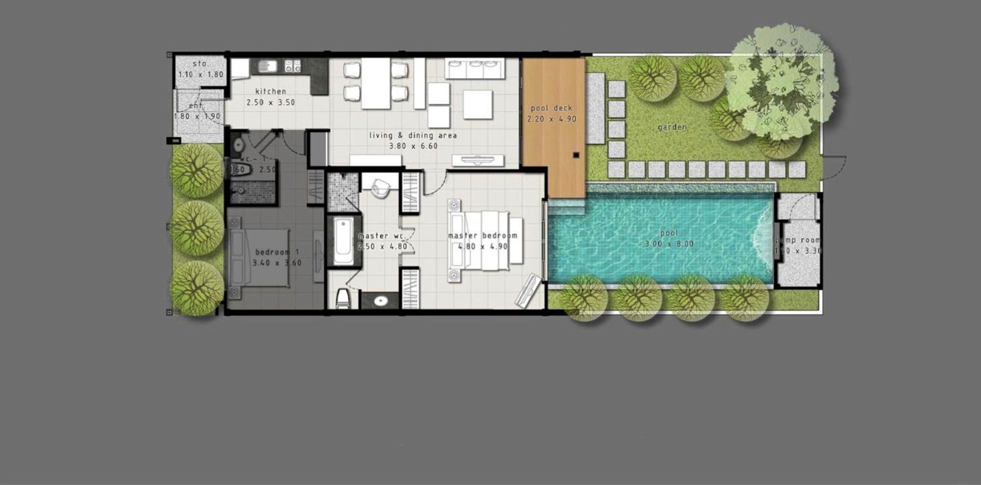 Two Bedroom Onyx Villa Nai Harn Eksteriør billede